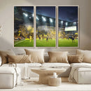 Columbus Crew Stadium Match Triple Canvas Wall Art - Dynamic