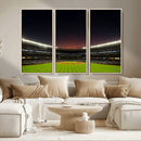 Yankee Stadium Night Game Triple Canvas, Yankee Stadium