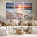 Sunset Beach Wall Art – Soothing Coastal Landscape, Ready to by MyGreatCanvas | Canvas Wall Art Prints | Photo Prints & Wall Decor