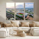 Old Trafford Manchester United Stadium Wall Art Canvas Print