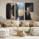 Minimalist Wabi Sabi Abstract Geometric Wall Art Canvas