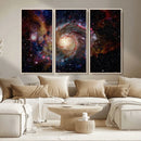 Nebula and Galaxies in Space Wall Art Canvas Print, Spiral