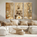 Buddha Wall Art Canvas Print, Buddha Meditation Room Decor,