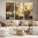 Zen Buddha Wall Art Canvas Print | Peaceful Meditation Decor