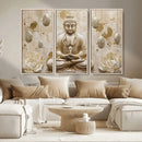 Serene Buddha Wall Art | Yoga Room Decor and Meditation Wall