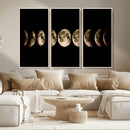 Phases of the Moon Wall Art | Canvas Print for Modern Wall by MyGreatCanvas | Canvas Wall Art Prints | Photo Prints & Wall Decor