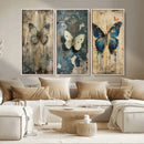 Butterfly Wall Art Trio | Vintage Butterfly Canvas Print | by MyGreatCanvas | Canvas Wall Art Prints | Photo Prints & Wall Decor