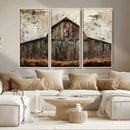 Rustic Barn Wall Art | Farmhouse Wall Decor Canvas Print |