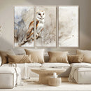 Barn Owl Wall Art | Watercolor Canvas Print | Perfect for