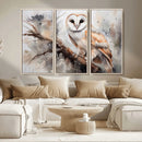 Barn Owl Wall Art | Watercolor Barn Owl Canvas Print | by MyGreatCanvas | Canvas Wall Art Prints | Photo Prints & Wall Decor