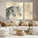 Abstract Horse Canvas Print | Modern Farmhouse Wall Art |