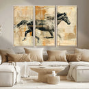 Chines Style Running Horse Western Wall Art | Farmhouse Wall