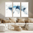 Flight Route Map Wall Art Canvas Print, Abstract Air Traffic