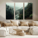 Misty Forest Wall Art | Ready to Hang and Framed | Tranquil