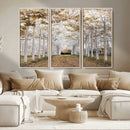 Forest Grove Wall Art | Serene Pathway Canvas Print | Ready