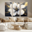 White Flower Wall Art Canvas Print | Ready to Hang |