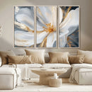 White and Gold Floral Canvas Wall Art - Framed and Ready to by MyGreatCanvas | Canvas Wall Art Prints | Photo Prints & Wall Decor