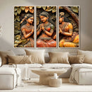 Indian Woman Statue Wall Art Canvas Print