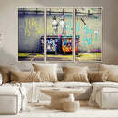 Banksy Life is Short Wall Art - Iconic Graffiti Art on by MyGreatCanvas | Canvas Wall Art Prints | Photo Prints & Wall Decor