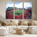 Cincinnati Bearcats Football Team Print - Nippert Stadium Wall Art Canvas Print