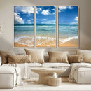 Sea View From the Beach Canvas Print