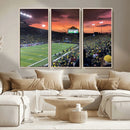 Eugene Autzen Stadium Canvas Wall Art Print – Sunset Over