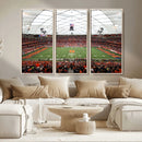 Syracuse University Orange Football Team Print - Syracuse by MyGreatCanvas | Canvas Wall Art Prints | Photo Prints & Wall Decor