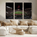 Framed Texas Tech Red Raiders Stadium Canvas, Texas Tech Red