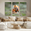 Heartwarming Fox and Baby Cub Wall Art | Ready to Hang