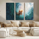 Powerful Jesus Canvas Print - Hand of Salvation,