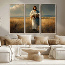 Jesus Shepherd Wall Art | Ready to Hang Triptych Canvas of by MyGreatCanvas | Canvas Wall Art Prints | Photo Prints & Wall Decor