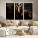 Abstract Black Horse Canvas Print for Farmhouse Wall Art | by MyGreatCanvas | Canvas Wall Art Prints | Photo Prints & Wall Decor