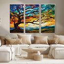 Mosaic Tree Wall Art | Ready to Hang Stained Glass Style