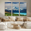 Mount Cook and Lake Pukaki Canvas Wall Art Print – Majestic by MyGreatCanvas | Canvas Wall Art Prints | Photo Prints & Wall Decor