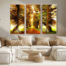 Sunshine in Forest and Trees Wall Art Canvas Print by MyGreatCanvas | Canvas Wall Art Prints | Photo Prints & Wall Decor