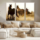 Horses and Cowboys Wall Art Canvas Print by MyGreatCanvas | Canvas Wall Art Prints | Photo Prints & Wall Decor