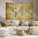 Push Pin World Map Canvas Print – Travel Tracker Wall Art
