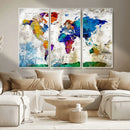 World Map Canvas Print – Framed Travel Map Wall Art for by MyGreatCanvas | Canvas Wall Art Prints | Photo Prints & Wall Decor