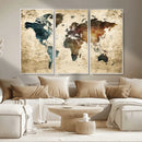 World Map Canvas Print – Detailed Map of the World Wall Art by MyGreatCanvas | Canvas Wall Art Prints | Photo Prints & Wall Decor