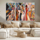 Abstract Afro American Jazz Canvas Wall Art | Music-Inspired by MyGreatCanvas | Canvas Wall Art Prints | Photo Prints & Wall Decor