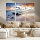 Serene Weather On The Beach Wall Art Canvas Print
