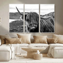 Longhorn Steer Canvas Print Wall Art, Highland Cow Canvas by MyGreatCanvas | Canvas Wall Art Prints | Photo Prints & Wall Decor