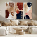 Boho Wall Art Canvas Print Set Mid-Century Prints Bohemian by MyGreatCanvas | Canvas Wall Art Prints | Photo Prints & Wall Decor
