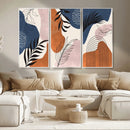 Boho Wall Art Canvas Print Set Mid-Century Prints Bohemian