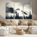 Large Foggy Mountain Forest Wall Art Canvas Print | Misty by MyGreatCanvas | Canvas Wall Art Prints | Photo Prints & Wall Decor
