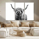 Fanny Scottish Highland Cow Cattle Art Print Farmhouse Wall by MyGreatCanvas | Canvas Wall Art Prints | Photo Prints & Wall Decor