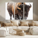 Bison Wall Art Canvas Print For Farmhouse, Wild Animal Wall by MyGreatCanvas | Canvas Wall Art Prints | Photo Prints & Wall Decor