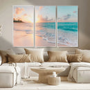 Beach Wall Art - Stunning Ocean Sunset Canvas Print with