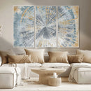Radiant Abstract Wood Rings Canvas Art – Modern Triptych by MyGreatCanvas | Canvas Wall Art Prints | Photo Prints & Wall Decor