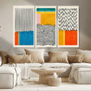 Canvas Print Wall Art Abstract Illustrs Art Boho, Framed